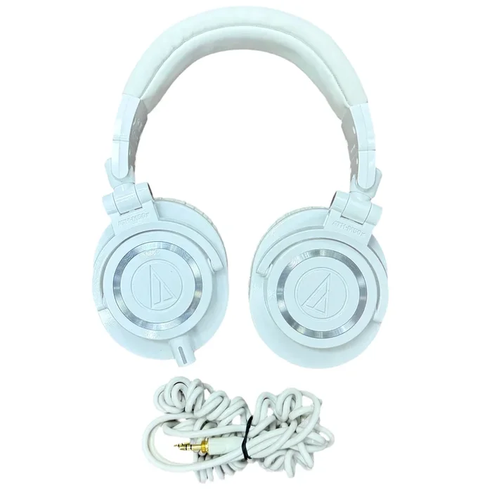 Audio-Technica ATH-M50x Closed-Back Professional Studio Monitor Headphones – White