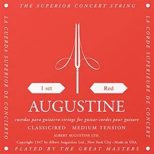 Augustine Red Medium Tension Classical Guitar Strings