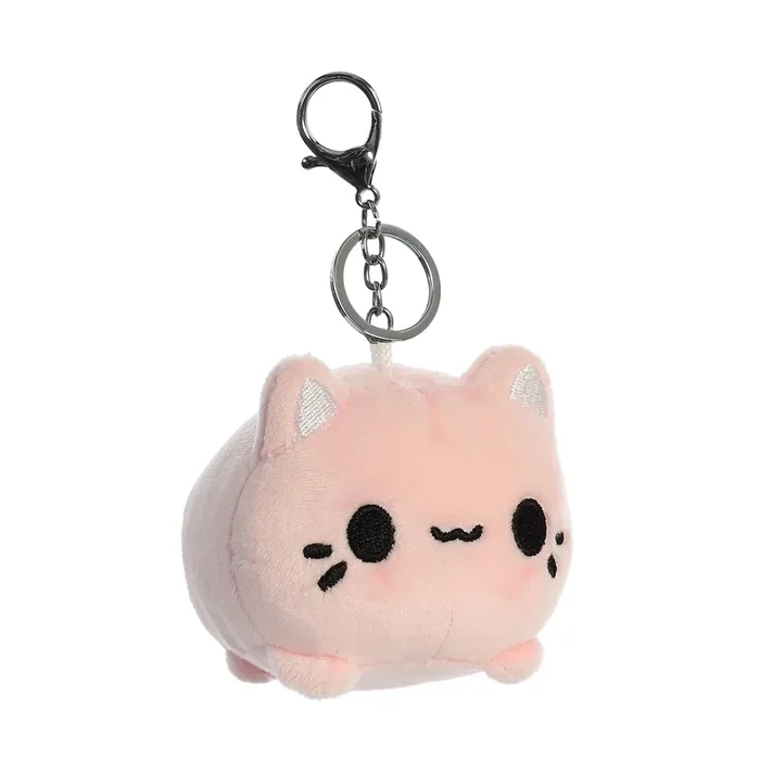 Aurora tasty peach strawberry meowchi keychain