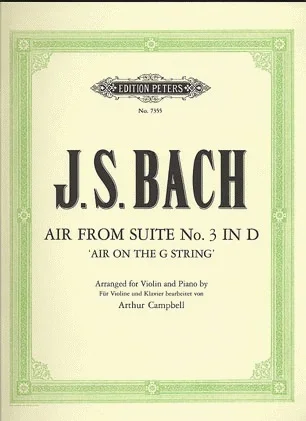 Bach, J.S. (Campbell): Air ”on the G String” from Suite #3 in D (violin/piano)