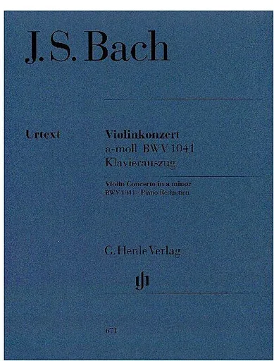 Bach, J.S. (Eppstein, ed.): Concerto No.1 in A Minor, BWV 1041, urtext (violin & piano)