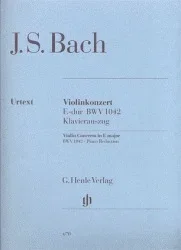 Bach, J.S. (Eppstein, ed.): Concerto No. 2 in E Major , BWV 1042, urtext (violin and piano)