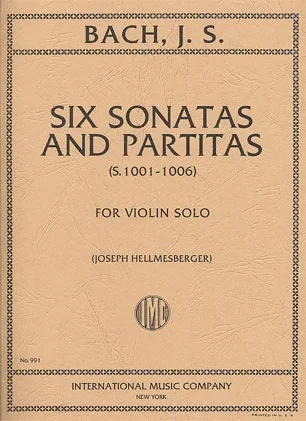 Bach, J.S. (Helmesberger): Six Sonatas and Partitas (violin solo)