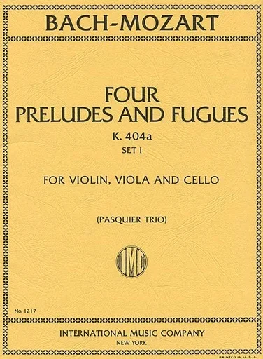 Bach, J.S./Mozart, W.A.: Six Preludes and Fugues, Set 2 (Violin, Viola & Cello)