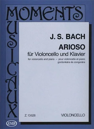 Bach, J.S. (Pejtsik): Arioso (cello & piano), Edito Musica Budapest