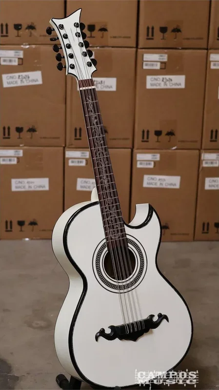 Bajo Quinto White Matt (Paracho)