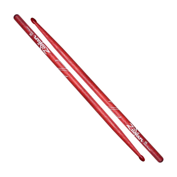 Baquetas Zildjian Z5ANR 5A Punta de Nylon Roja