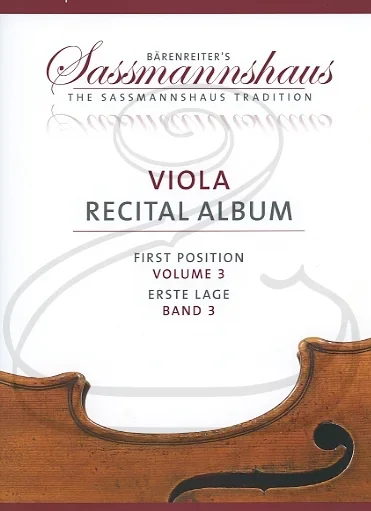 Barenreiter (Lusk/Sassmannshaus): (collection/score/parts) Viola Recital Album, Vol.3 – ARRANGED (viola & piano/2 violas) Barenreiter