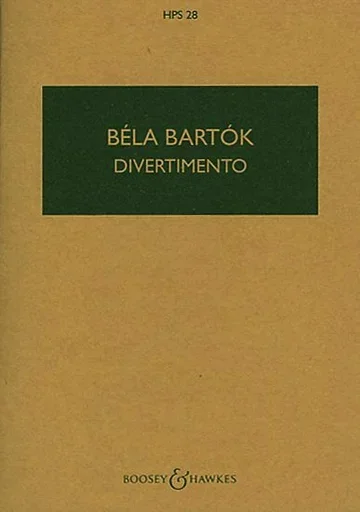 Bartok, B.: Divertimento for String Orchestra (SCORE)