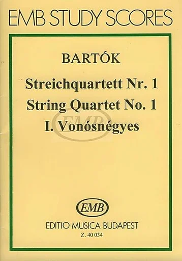 Bartok, B.: String Quartet No. 1 Op.7 (SCORE)