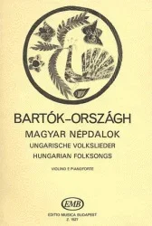 Bartok, Bela: Hungarian Folksongs (Violin & Piano)
