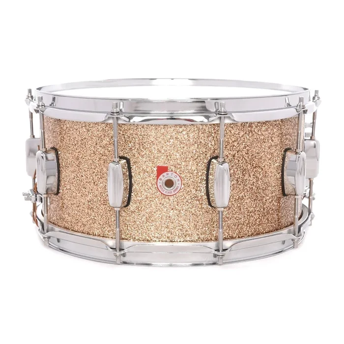Barton Drum Co. 6.5×14 Maple Snare Drum Champagne Sparkle