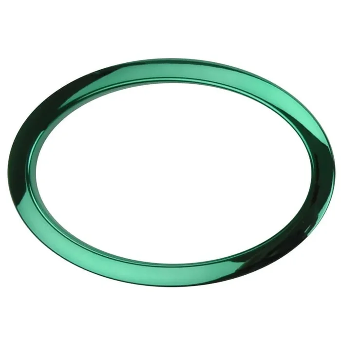 Bass Drum O’s Oval Bass Drum Port 6″ Green Chrome