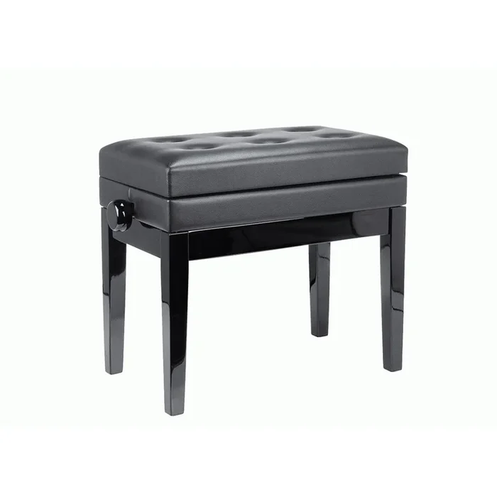Beale BPB220BK Piano Bench Plush Cushion w/ Storage