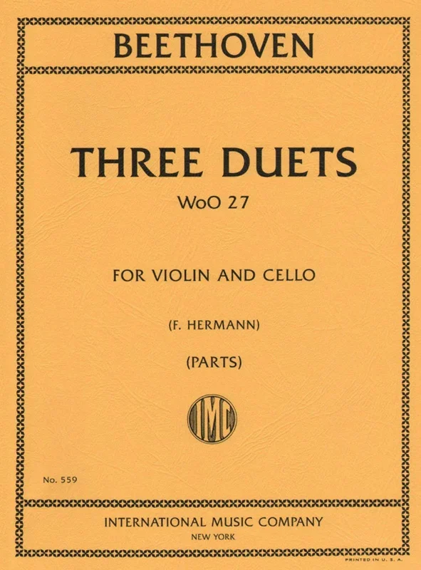 Beethoven, 3 Duets for Violin And Cello (IMC)