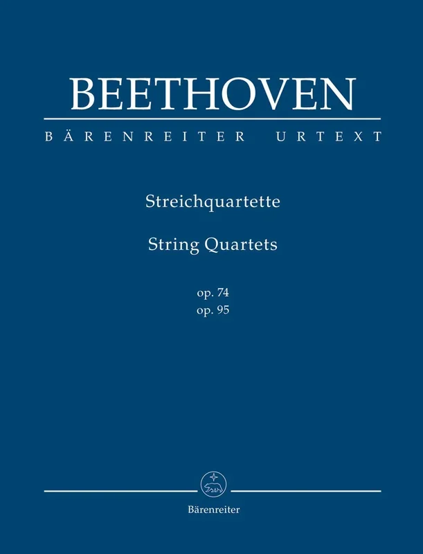Beethoven (Del Mar): String Quartets, Op. 74 & 95, Urtext (study score) Barenreiter