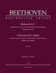 Beethoven, L.v. (Del Mar): Concerto in C Major “Triple Concerto” Op.56 (violin, cello, & piano reduction) Barenreiter Urtext
