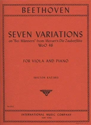 Beethoven, L.Van: Seven Variations on Bei Mannern from Magic Flute (viola & piano) IMC