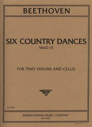 Beethoven, L.van: Six Country Dances WoO15 (2 Violins & Cello) score & parts IMC