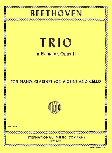 Beethoven, L.van: Trio in Bb Major Op.11 (violin or clarinet, cello, piano)