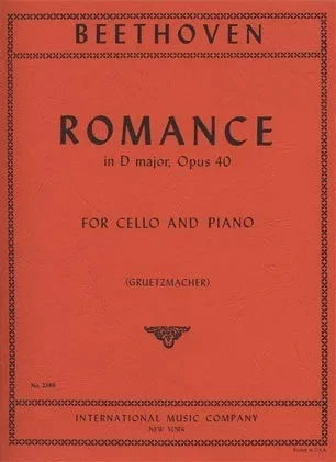 Beethoven: Romance #1 in G Major Op.40 ( Cello & Piano)