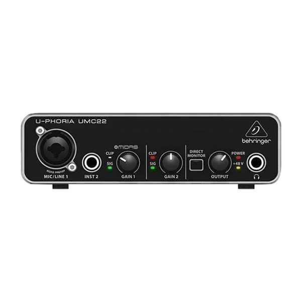 Behringer UMC22 Audio Interface – Open Box