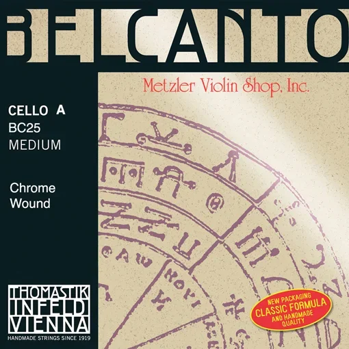 BELCANTO cello A string, chrome wound, medium, by Thomastik-Infeld
