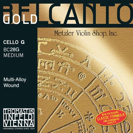 BELCANTO Gold cello G string, medium, by Thomastik-Infeld