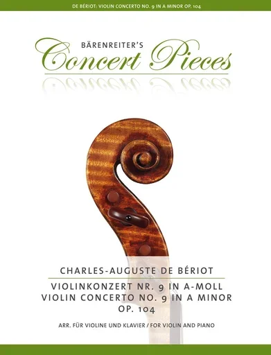 Beriot, Ch. de (Sassmannshaus): Concerto No. 9 in a-minor, Op. 104 (Violin & Piano) Barenreiter
