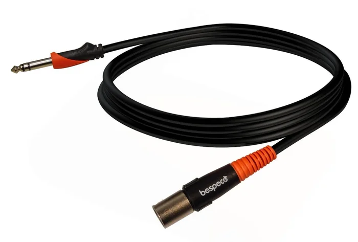 Bespeco SLSM600 Jack Stereo to XLR Male Loudspeakers Cable 6 Metres