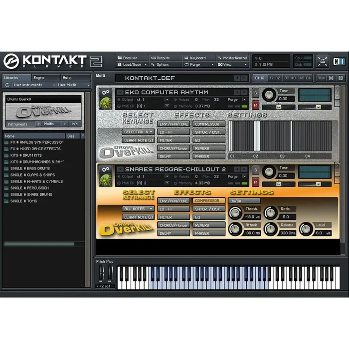 Best Service Drums Overkill Virtual Instrument