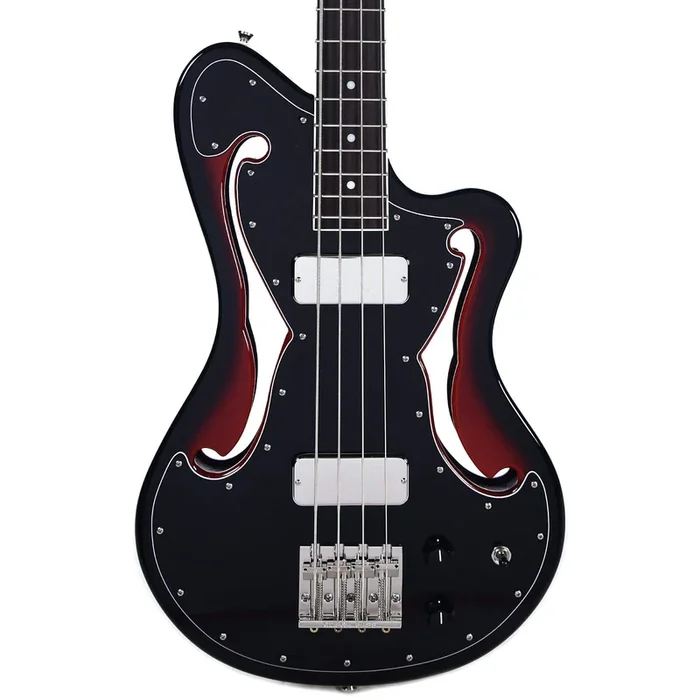 BilT Corvaire Bass Red Burst w/3-Ply Black Pickguard