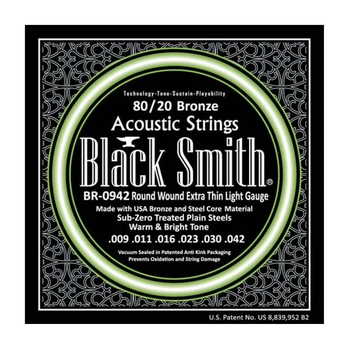 Black Smith 80 / 20 Bronze Acoustic Guitar Strings