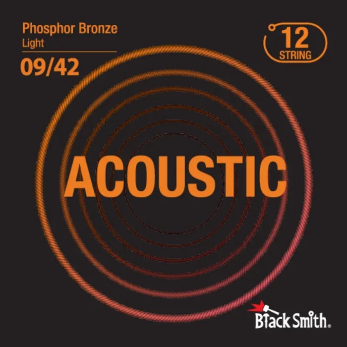 Black Smith Phosphor Bronze Acoustic Guitar Strings – Extra Thin Light – .009-.042