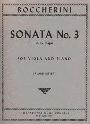 Boccherini, Luigi (Alard): Sonata #3 in g (viola & piano)