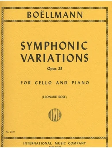 Boellmann, L. (Rose): Symphonic Variations, Op. 23 (cello & piano)