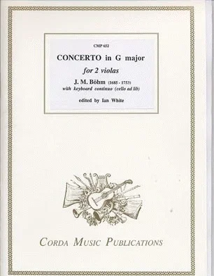 Bohm, J.M.: Concerto in G Major (2 violas/piano/cello optional)