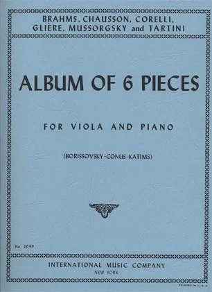 Borissovsky, Conus, Katims: Album of Six Pieces (viola & piano)