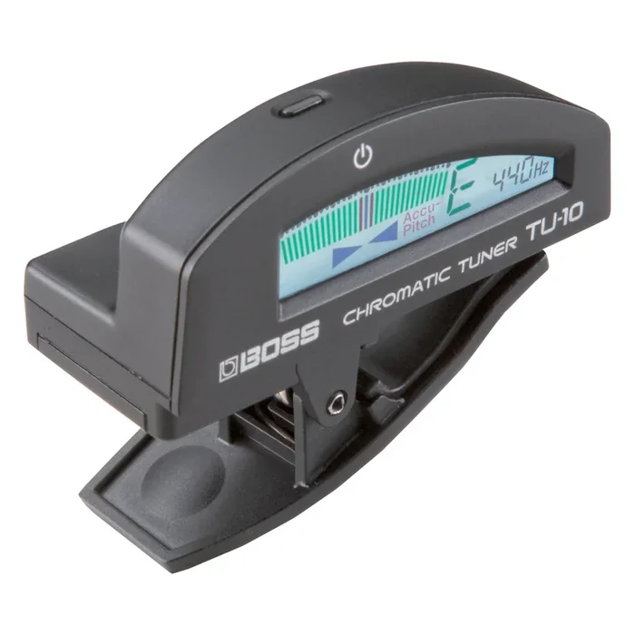Boss TU-10 Clip-On Chromatic Guitar & Bass Tuner – Black (TU-10-BK)