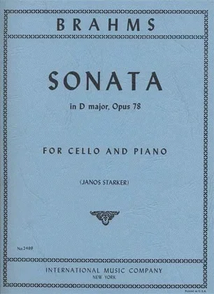 Brahms, Johannes (Starker): Sonata Op.78 in D major (cello & piano)