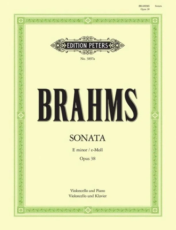 Brahms, Sonata in E Minor Op. 38 for Cello and Piano (Peters)