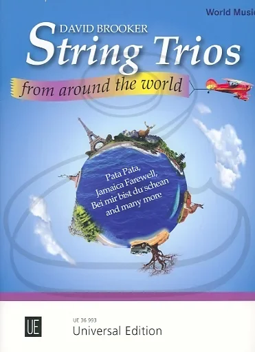 Brooker: (collection) String Trios From Around The World – ARRANGED (violin, viola, & cello) Universal Edition