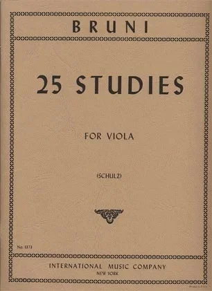 Bruni (Schulz): 25 Studies (viola) IMC