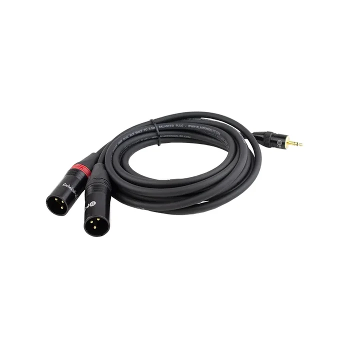 Cable Balanceado Dual XLR Macho de 25 pies a 1/8″ – C2XLRM35B
