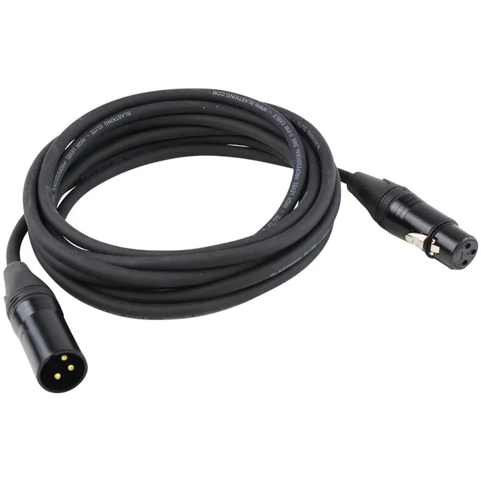 Cable de iluminación DMX de 3 pines Blastking – 3 pies.