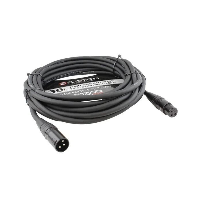 Cable de micrófono Blastking XLR macho a XLR hembra de 30 pies – SP30XLR