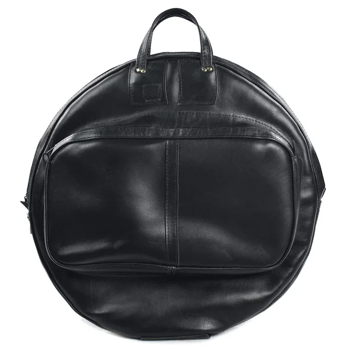Cac Sac 24″ Leather Cymbal Bag Black