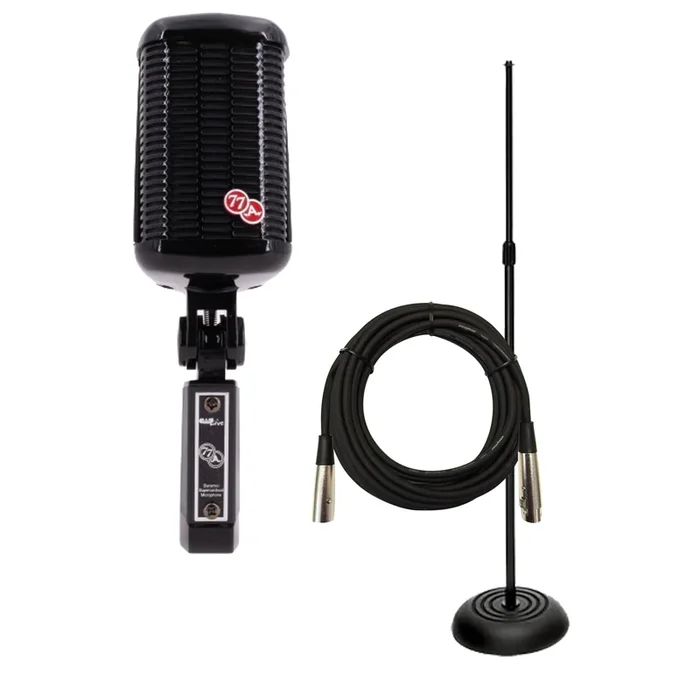 CAD A77 Vintage Supercardioid Microphone – Gloss Black PERFORMER PAK