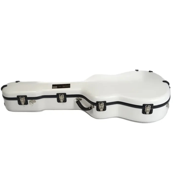 Calton Dreadnought Guitar Case White w/Blue Interior