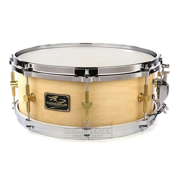Canopus ‘The Maple’ 10ply Snare Drum 14×5.5 Natural Oil w/Cast Hoops